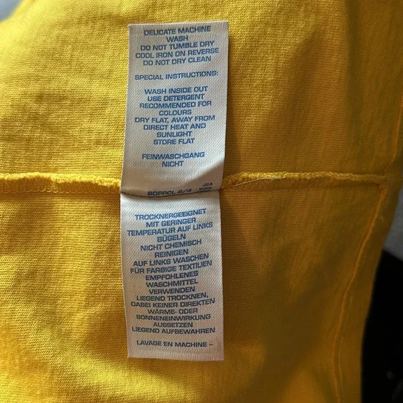 BODEN SOFT COTTON BLEND JERSEY YELLOW SIENNA DRESS 10L - Picture 6 of 7